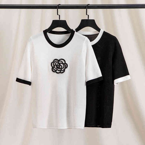 women's knits tees white xiaoxiangfeng mountain camellia ice silk thread empty knitted summer export heavy industry nail bead short sle
women's knits tees white xiaoxiangfeng mountain camellia ice silk thread empty knitted summer export heavy industry nail bead short sle