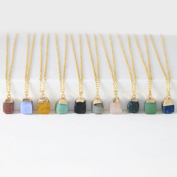 natural geometric stone pendant necklace for women men black tourmaline agates quartzs pendant gold color chain fashion jewelry, Silver
natural geometric stone pendant necklace for women men black tourmaline agates quartzs pendant gold color chain fashion jewelry, Silver