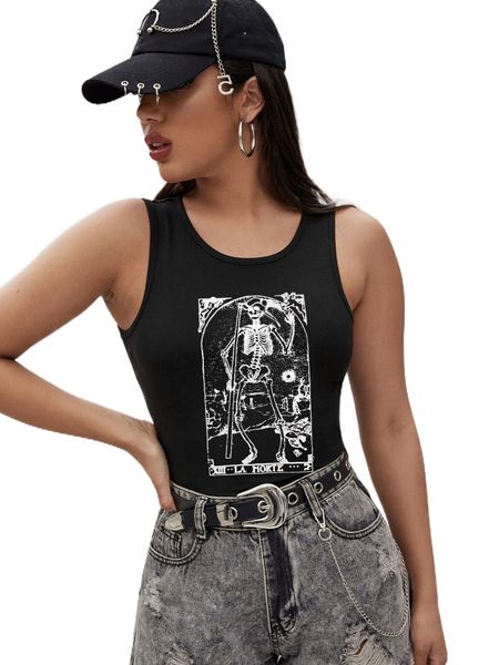 skeleton print tank v8wm#, White
skeleton print tank v8wm#, White