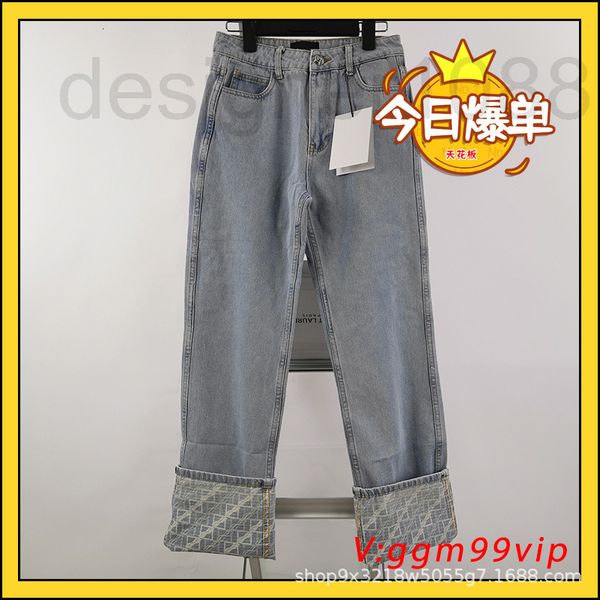 women's jeans designer correct ceiling we11done inner dark pattern water wash flanging female denim pants straight tube 04jx, Blue
women's jeans designer correct ceiling we11done inner dark pattern water wash flanging female denim pants straight tube 04jx, Blue