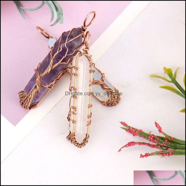 pendant necklaces pendants jewelry healing crystal natural stone hexagon pillar charms twine copper tree of life dh0dk, Silver
pendant necklaces pendants jewelry healing crystal natural stone hexagon pillar charms twine copper tree of life dh0dk, Silver