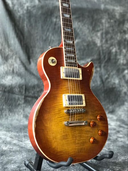new custom tiger flame sunburst standard electric guitar,relics by hands.musical instruments guitarr
new custom tiger flame sunburst standard electric guitar,relics by hands.musical instruments guitarr