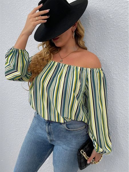 plus solid off the shoulder blouse q2qd#, Black
plus solid off the shoulder blouse q2qd#, Black