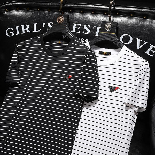 men's t-shirts designer 1019 lily's summer mercerized cotton short sleeve t-shirt base shirt efph2022, White;black
men's t-shirts designer 1019 lily's summer mercerized cotton short sleeve t-shirt base shirt efph2022, White;black