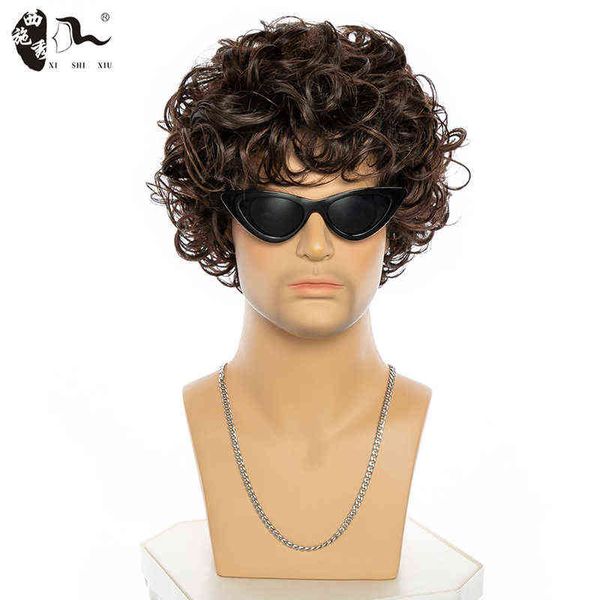 men hair synthetic yong short curly wig ombre brown for 's daily realistic natural s xishixiu 0527, Black
men hair synthetic yong short curly wig ombre brown for 's daily realistic natural s xishixiu 0527, Black