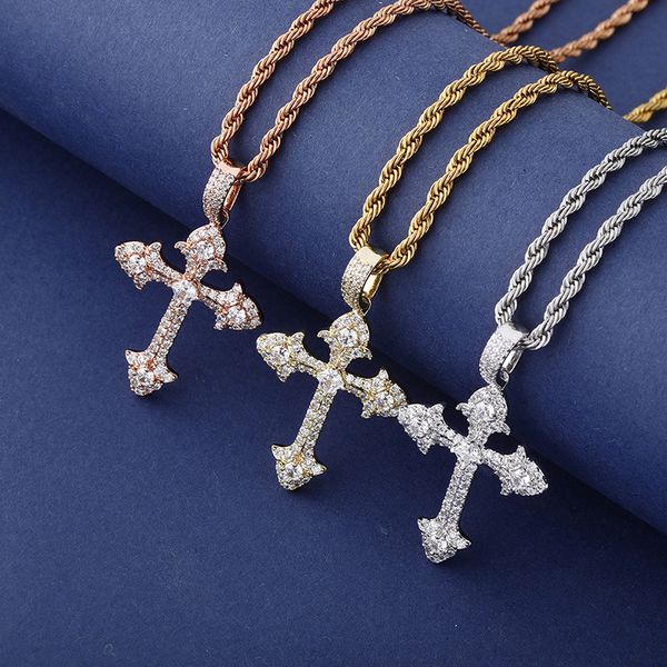 men necklace hip hop 14k gold plating pendants the cross women necklaces man bling iced out 3mm chain hiphop 3a cubic zirconia stone necklac, Silver
men necklace hip hop 14k gold plating pendants the cross women necklaces man bling iced out 3mm chain hiphop 3a cubic zirconia stone necklac, Silver