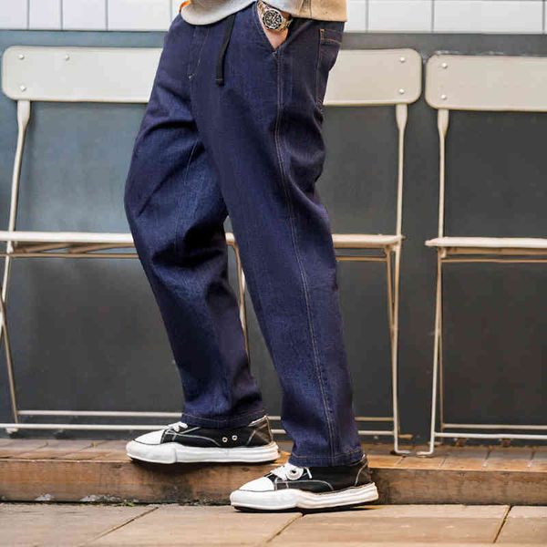 men's jeans madden work clothes tannin washed straight jeans middle waist loose wide leg denim long trousers spring bloq, Blue
men's jeans madden work clothes tannin washed straight jeans middle waist loose wide leg denim long trousers spring bloq, Blue