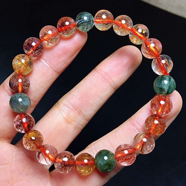 natural copper rutilated quartz crystal bracelet woman man round beads wealthy stone fashion colorful rutilated aaaaaa, Silver
natural copper rutilated quartz crystal bracelet woman man round beads wealthy stone fashion colorful rutilated aaaaaa, Silver