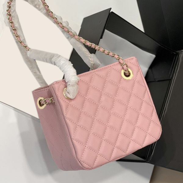 22ss france womens classic mini quilted bags caviar leather calfskin gold metal hardware matelasse chain shoulder purse luxury designer saco