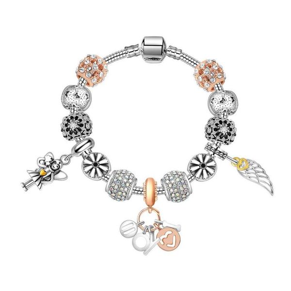 17-21cm new charm beads silver plated bracelet angle wings pendant bangle snake chain wedding gift diy jewelry accessories253x, Golden;silver
17-21cm new charm beads silver plated bracelet angle wings pendant bangle snake chain wedding gift diy jewelry accessories253x, Golden;silver