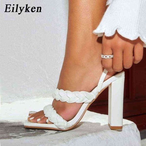 sandals eilyken summer fashion white weave band women back band sandals square nose thick high heels gladiator slides slippers shoes 220318, Black
sandals eilyken summer fashion white weave band women back band sandals square nose thick high heels gladiator slides slippers shoes 220318, Black