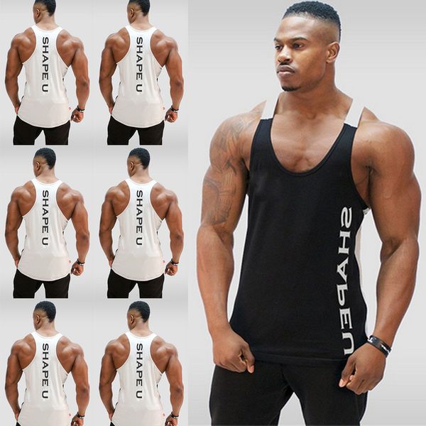 bodybuilding fitness singlets muscle vest for men tee basketball jersey solid gym stringer loose tank 220606, Gray
bodybuilding fitness singlets muscle vest for men tee basketball jersey solid gym stringer loose tank 220606, Gray