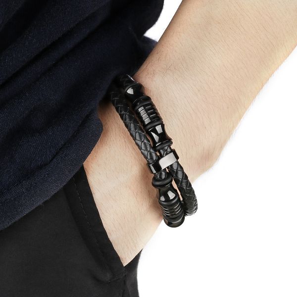 cross -border charm bracelet e-commerce cowhide rope multi -layer woven leather stainless men's bracelet titanium steel european and am, Golden;silver
cross -border charm bracelet e-commerce cowhide rope multi -layer woven leather stainless men's bracelet titanium steel european and am, Golden;silver