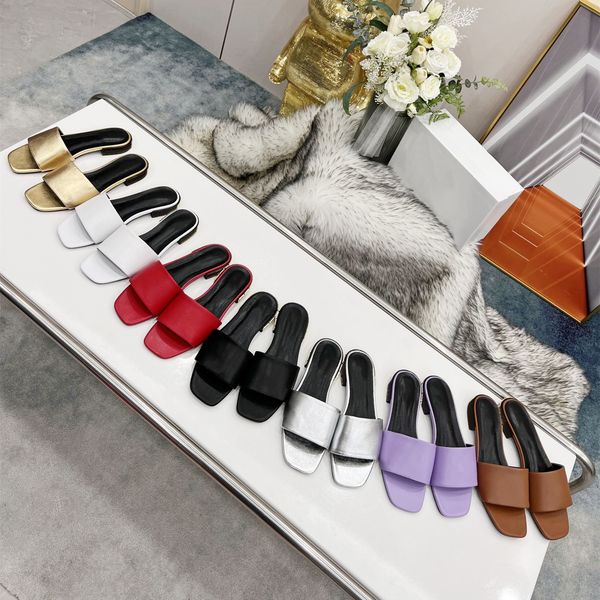 brand designer women slides slippers level pure color leather square toes comfort flat soled home slipper summer beach simple leisure sandal, Black
brand designer women slides slippers level pure color leather square toes comfort flat soled home slipper summer beach simple leisure sandal, Black