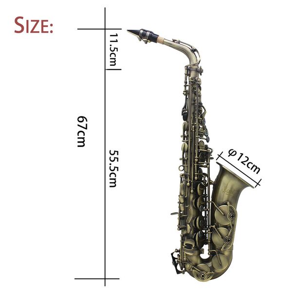 eb alto saxophone antique green professional woodwind instrument abalone shell key e flat sax with case musical instrument parts
eb alto saxophone antique green professional woodwind instrument abalone shell key e flat sax with case musical instrument parts