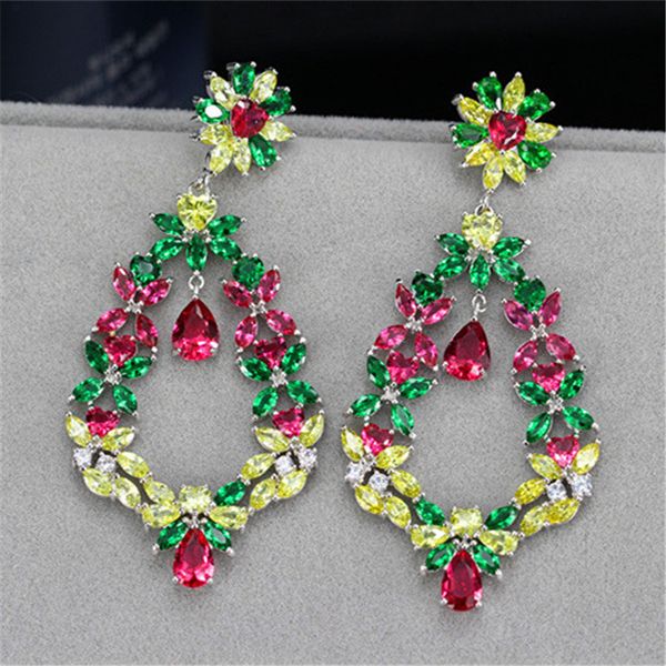 bohemia sparkling charm flowers diamond earring designer for woman party colorful aaa cubic zirconia copper bride wedding engagement luxury, Golden
bohemia sparkling charm flowers diamond earring designer for woman party colorful aaa cubic zirconia copper bride wedding engagement luxury, Golden