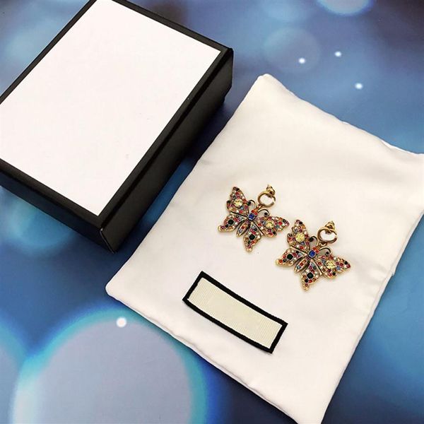 colorful butterfly charms exaggerate dazzling crystal earrings designer letters brass inlaid earring ladies po charm with box210f, Golden
colorful butterfly charms exaggerate dazzling crystal earrings designer letters brass inlaid earring ladies po charm with box210f, Golden