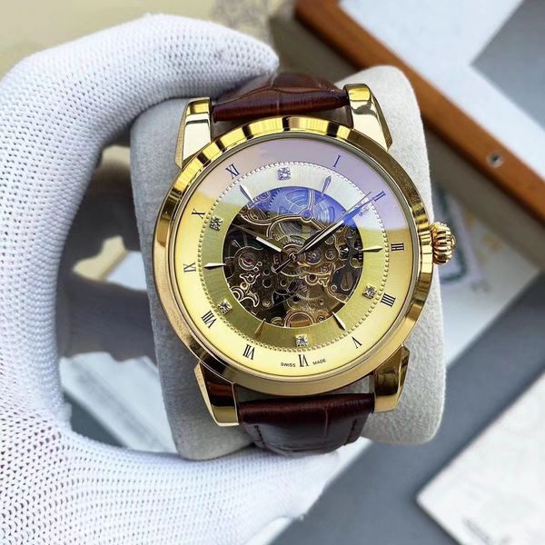 boutique men's watch hollow design automatic mechanical movement 316 stainless steel case 41mm noble model, Slivery;brown
boutique men's watch hollow design automatic mechanical movement 316 stainless steel case 41mm noble model, Slivery;brown