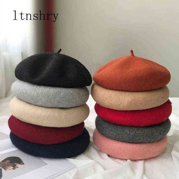 2019 spring winter lady berets hat painter style hat women wool vintage berets solid color caps female hood warm hiking shoes cap j220722, Blue;gray
2019 spring winter lady berets hat painter style hat women wool vintage berets solid color caps female hood warm hiking shoes cap j220722, Blue;gray