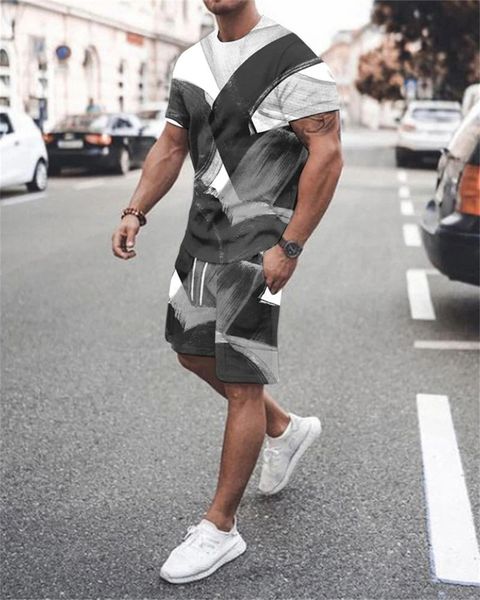 summer men s t shirt set casual simple short sleeve shorts fashion trend 3d printing 2 piece 220615, White;black
summer men s t shirt set casual simple short sleeve shorts fashion trend 3d printing 2 piece 220615, White;black