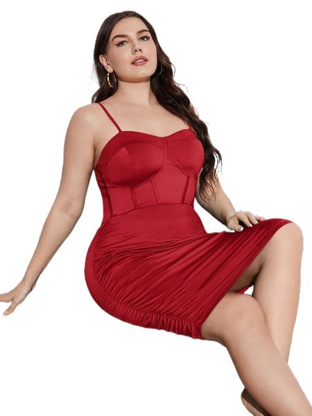 plus ruched side bustier bodycon dress o6c1#, Black
plus ruched side bustier bodycon dress o6c1#, Black