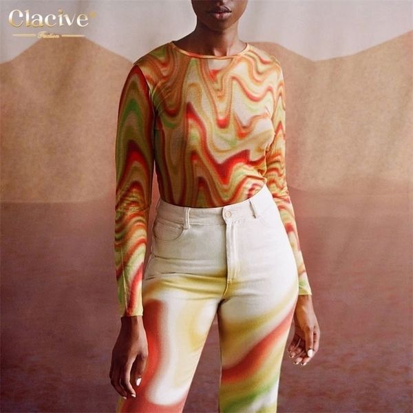 clacive bodycon printed o neck ladies tshirt fashion y2k stripe long sleeve women tshirt casual bodycon knit gothic female 210317, White
clacive bodycon printed o neck ladies tshirt fashion y2k stripe long sleeve women tshirt casual bodycon knit gothic female 210317, White