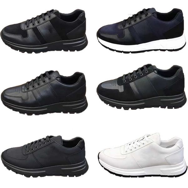 mens designer sneakers prax 01 leather lace-up elegant runner trainers nylon luxury shoes casual shoes 6 design with box 276, Black
mens designer sneakers prax 01 leather lace-up elegant runner trainers nylon luxury shoes casual shoes 6 design with box 276, Black