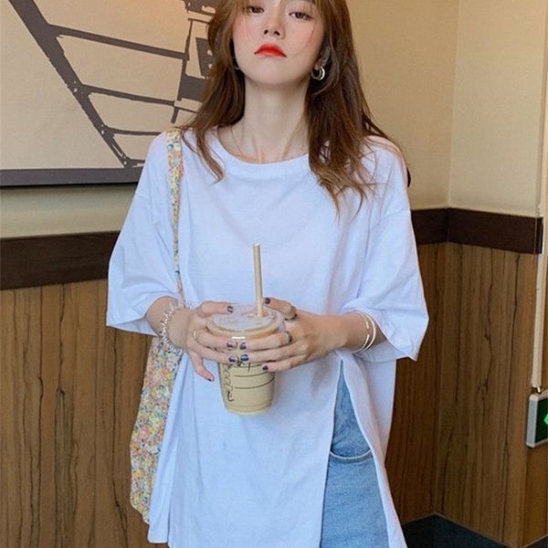 jielur white black kpop t shirt summer womens tshirt short sleeve harajuku female loose basic split cool tee shirt mxxl w220615
jielur white black kpop t shirt summer womens tshirt short sleeve harajuku female loose basic split cool tee shirt mxxl w220615