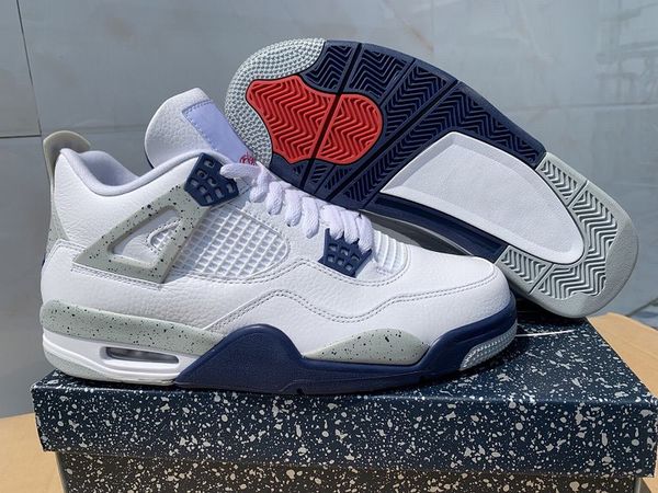 with box 2022 4 midnight navy basketball shoes men white navy light smoke grey fire red 4s sneaker
with box 2022 4 midnight navy basketball shoes men white navy light smoke grey fire red 4s sneaker