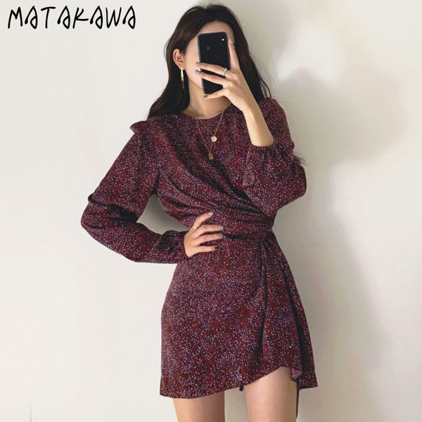 vintage round neck polka dot women dress irregular drawstring slim waist vestidos was thin long sleeve dresses 210506, Black;gray
vintage round neck polka dot women dress irregular drawstring slim waist vestidos was thin long sleeve dresses 210506, Black;gray