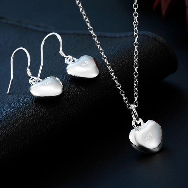 earrings & necklace wholesale 925 silver plated color heart charms women lady wedding fashion lovely christmas gift
earrings & necklace wholesale 925 silver plated color heart charms women lady wedding fashion lovely christmas gift