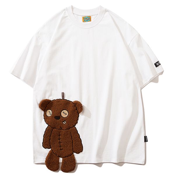 hip hop oversize tshirt streetwear harajuku embroidery anime bear graphic t shirt men summer short sleeve tshirt cotton 220608, White;black
hip hop oversize tshirt streetwear harajuku embroidery anime bear graphic t shirt men summer short sleeve tshirt cotton 220608, White;black