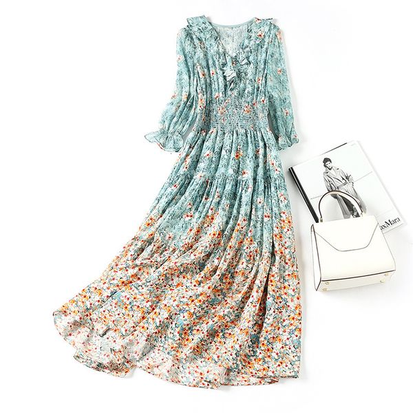 casual dresses high waist temperament skirt v-neck silk mulberry printed fishtail gradient dress nolw, Black;gray
casual dresses high waist temperament skirt v-neck silk mulberry printed fishtail gradient dress nolw, Black;gray