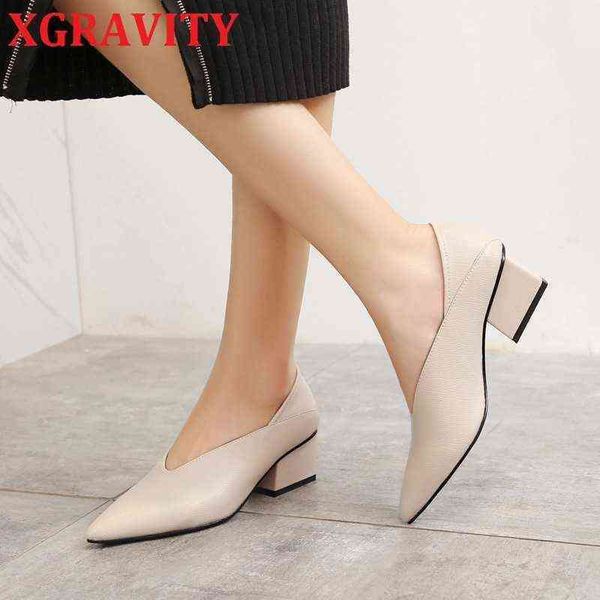 dress shoes xgravity 2022 new autumn winter fashion thick heel pump punch v cut women elegant ladie 220715, Black
dress shoes xgravity 2022 new autumn winter fashion thick heel pump punch v cut women elegant ladie 220715, Black