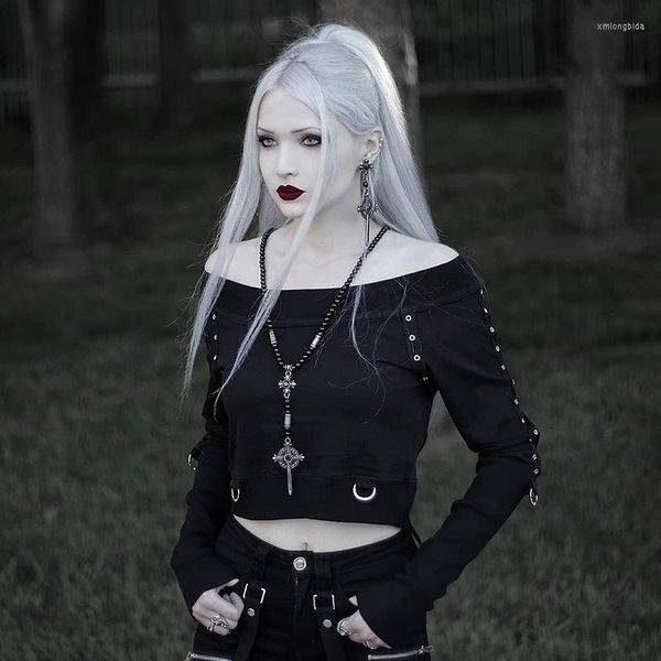 women's hoodies & sweatshirts casual tube cropped sweatshirt women goth dark black gothic vintage hoodie poleron rivet off shoulder lon
women's hoodies & sweatshirts casual tube cropped sweatshirt women goth dark black gothic vintage hoodie poleron rivet off shoulder lon