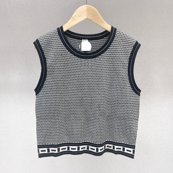 72 2022 milan runway summer brand same sleeveless women's crew neck womens qian, White
72 2022 milan runway summer brand same sleeveless women's crew neck womens qian, White