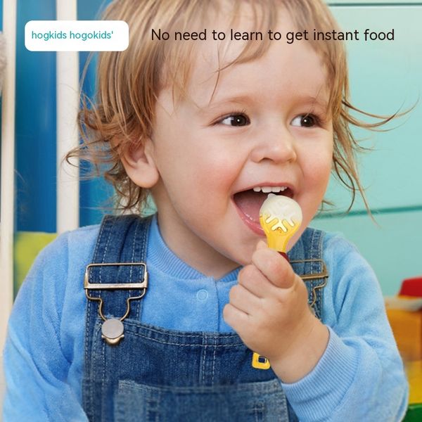 baby rice cereal complementary food spoon hole shape children's cutlery silicone teether
baby rice cereal complementary food spoon hole shape children's cutlery silicone teether