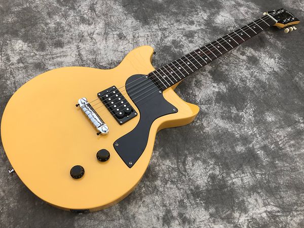 tandard electric guitar g, vintage yellow guitar body, fingerboard fish-eye inlay electric guitar
tandard electric guitar g, vintage yellow guitar body, fingerboard fish-eye inlay electric guitar