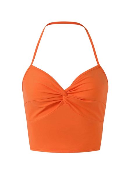 neon orange twist front halter a4zq#, White
neon orange twist front halter a4zq#, White