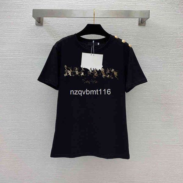 women's t-shirt spring and summer women's t-shirt lion head metal shoulder buckle diamond inlaid letter slim round neck short slee, White
women's t-shirt spring and summer women's t-shirt lion head metal shoulder buckle diamond inlaid letter slim round neck short slee, White