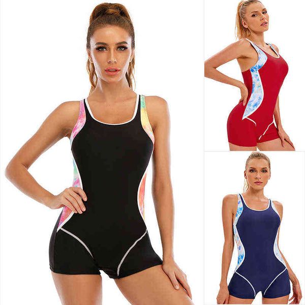 2022 women's one piece swimsuit color matching swimsuit backless slim sports beach wear, White;black
2022 women's one piece swimsuit color matching swimsuit backless slim sports beach wear, White;black
