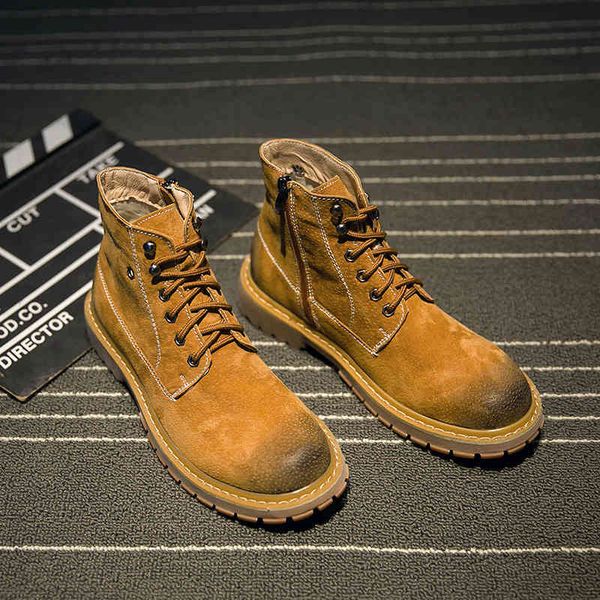 2022 spring martin boots leather men's tooling shoes military korean short boots desert high casual, Black
2022 spring martin boots leather men's tooling shoes military korean short boots desert high casual, Black