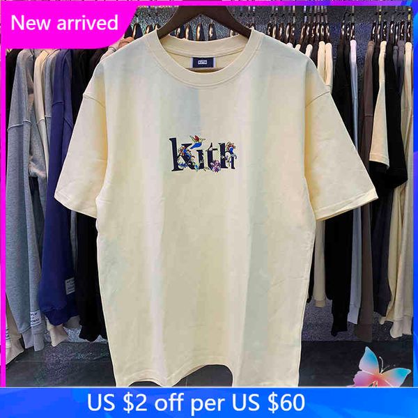 men's t-shirts 22ss kith tshirts vintage tee floral crew neck loose men women short sleeves, White;black
men's t-shirts 22ss kith tshirts vintage tee floral crew neck loose men women short sleeves, White;black