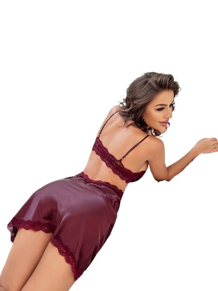 contrast lace cut out satin cami night dress t6y4#, Black;red
contrast lace cut out satin cami night dress t6y4#, Black;red