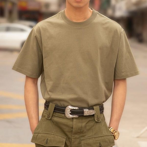 men's t shirts casual vintage cotton 230gsm men's plain dyed t-shirts green black white beige summer men's, White;black
men's t shirts casual vintage cotton 230gsm men's plain dyed t-shirts green black white beige summer men's, White;black