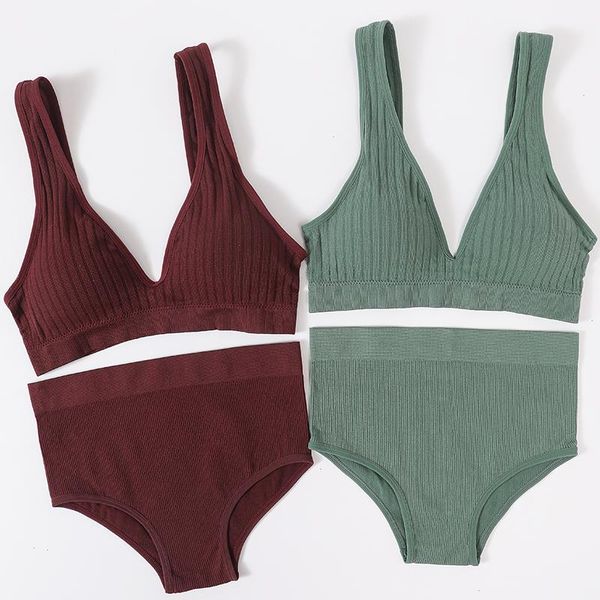womens underwear bra panties set female wirebrassiere seamless sports high waist briefs v neck lingerie, Red;black
womens underwear bra panties set female wirebrassiere seamless sports high waist briefs v neck lingerie, Red;black