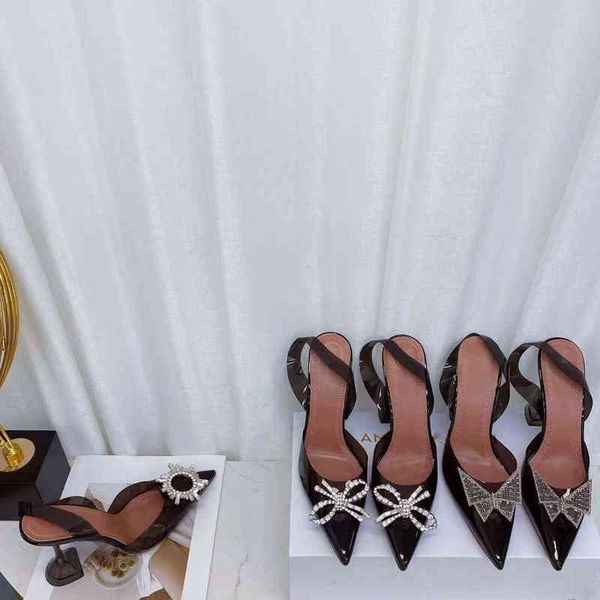 baotou sandals 2022 new pvc transparent crystal pointed thin heel buckle fairy large women's shoes, Black
baotou sandals 2022 new pvc transparent crystal pointed thin heel buckle fairy large women's shoes, Black