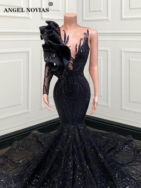 long sleeve one shoulder mermaid black sequin gowns pageant prom dresses 2022 formal party evening dresses robe de soiree 0330
long sleeve one shoulder mermaid black sequin gowns pageant prom dresses 2022 formal party evening dresses robe de soiree 0330