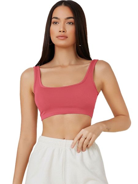 solid crop tank j7ab#, White