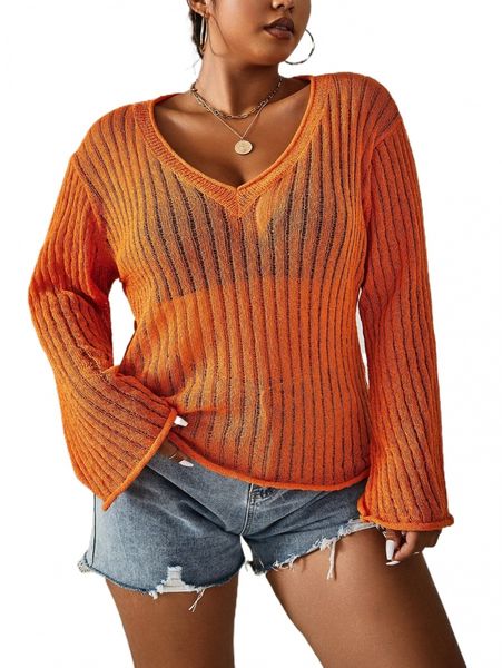 plus plain hollow out cover up g7vs#, Black
plus plain hollow out cover up g7vs#, Black